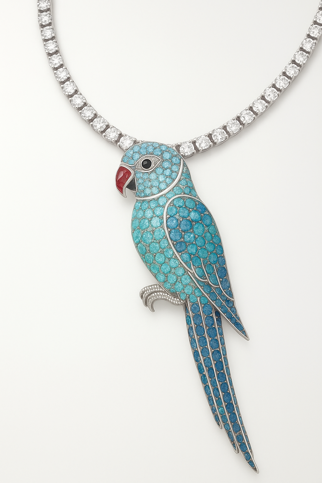 Cotorra Azul Pendant